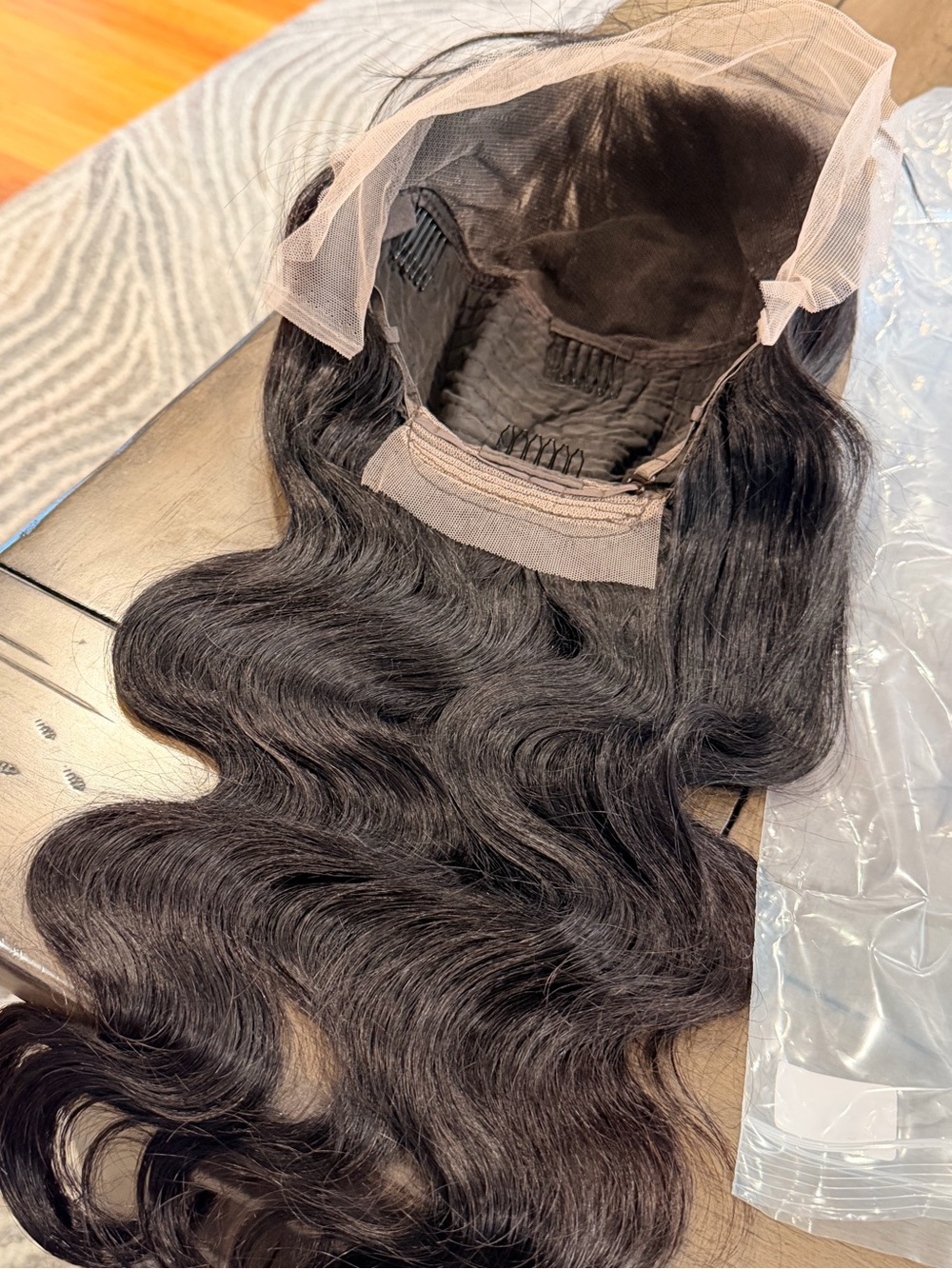 22” Natural Black Body Wave 13x6 HD Lace Front Human Hair Wig #225 - Picture 15 of 17